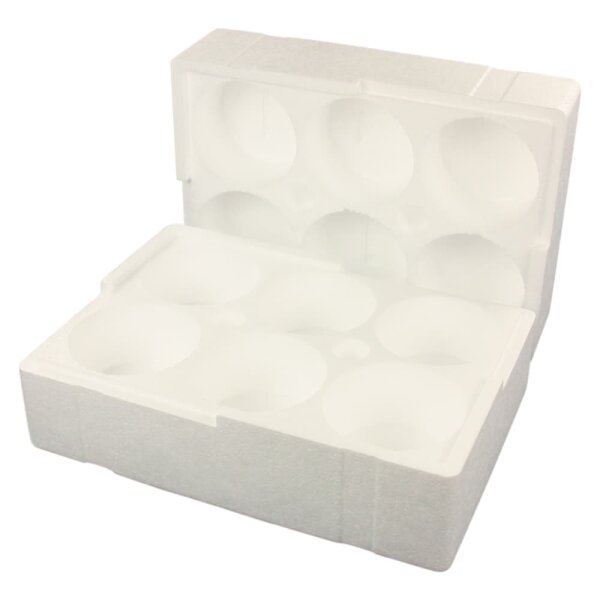 Styropor Versandverp. f. 6 x 500 g Glas