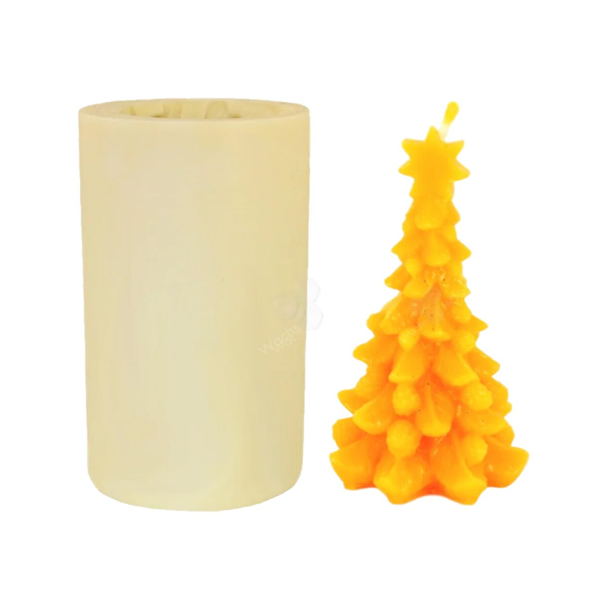 Tannenbaum mit Stern Gießform | Kerzengießformen | Wachs HÖDL