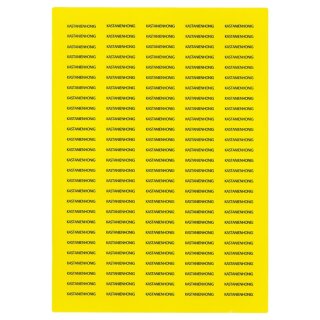 Sortenaufkleber gelb Cremehonig