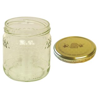 Palette 500g ÖIB Honigglas inkl. Deckel Bienenkorb