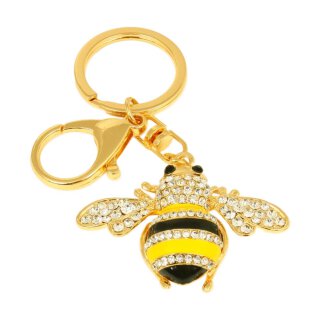 Schlüsselanhänger gold mit Biene