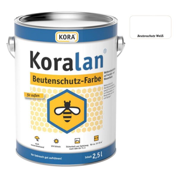 Koralan Beutenschutz-Farbe 2,5 l Weiß