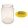 1000g/770ml Euro Glas inkl Deckel gelber Rand