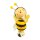 Figur Biene mit Brief groß