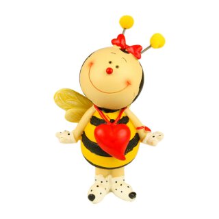 Figur Biene mit Herzkette groß