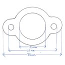 Quetschhahndichtung Kunstst. 75 mm