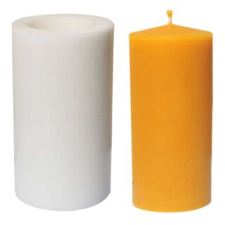 Stumpen Kerze groß 13 x 6,5 cm, Gießform