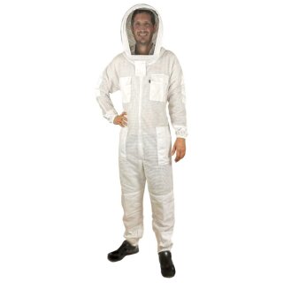 Imkeroverall aus Netzgewebe mit Haube S