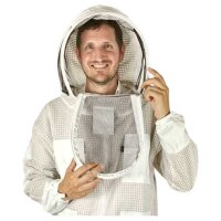 Imkeroverall aus Netzgewebe mit Haube XXL
