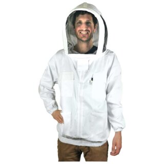 Imkerjacke mit Haube weiß M